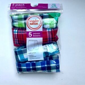 🎯3/$10 New In Package Boy’s Boxer Style Plaid Underwear
